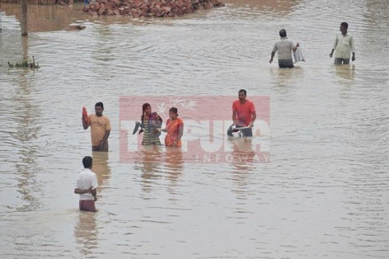 Floods in Tripura, over 2,000 families displaced